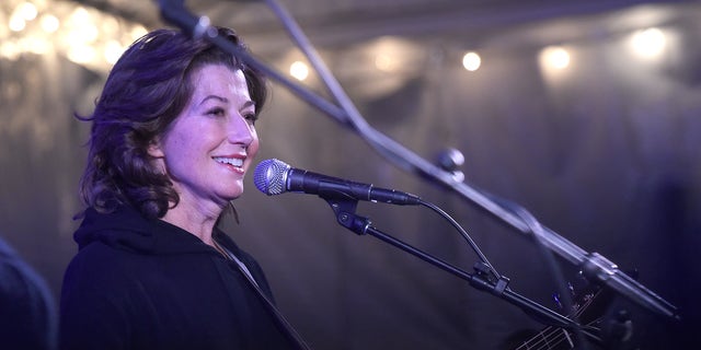 Amy Grant performs at a Songwriters Festival in South Walton, Florida, on Jan. 15, 2023.