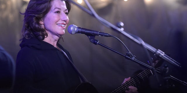 Amy Grant performs at a Songwriters Festival in South Walton, Florida, on Jan. 15, 2023.