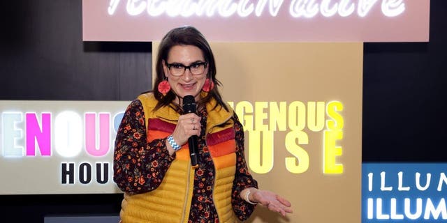Lt. Governor of Minnesota Peggy Flanagan speaks during IllumiNative Presents Inaugural Indigenous House At Sundance Film Festival 2023 - Day One on January 21, 2023 in Park City, Utah.