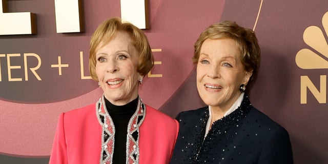 Carol Burnett, left, and Julie Andrews reunite decades after their Emmy award-winning "Julie and Carol at Carnegie Hall" special in 1963.