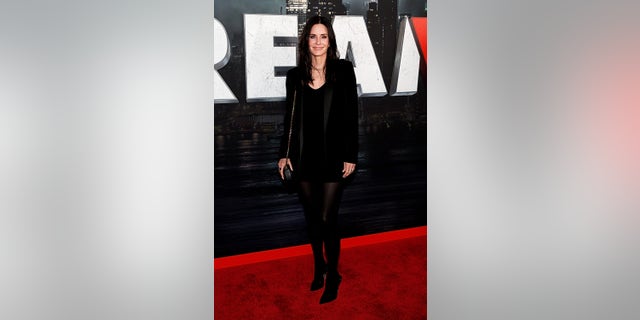 Courteney Cox at the "Scream VI" premiere in New York City.