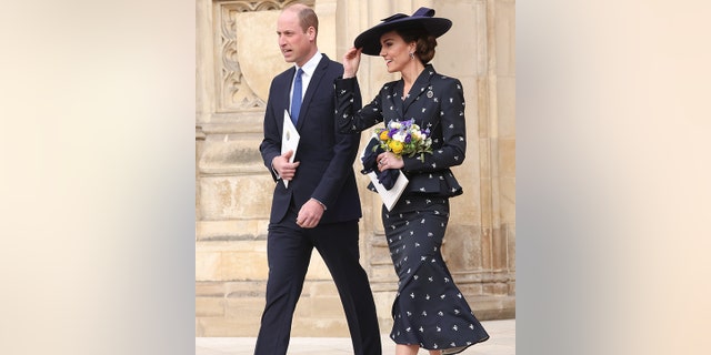 The Prince and Princess of Wales departed Westminster Abbey.