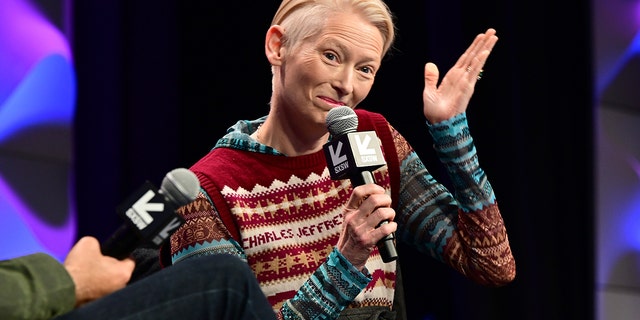 Tilda Swinton questioned if people in Texas ever wore masks.