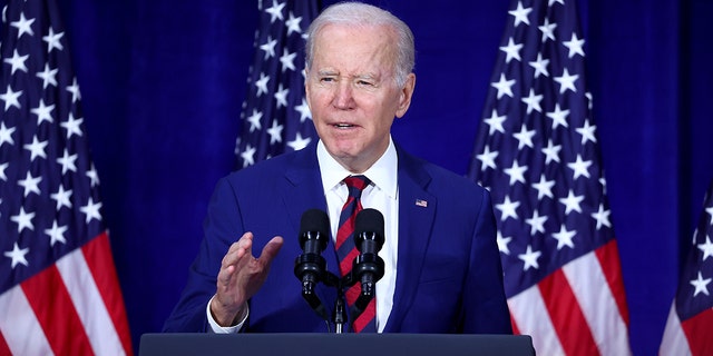 President Joe Biden delivers remarks on reducing gun violence at the Boys and Girls Club of West San Gabriel Valley on March 14, 2023 