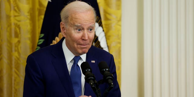 Presiden AS Joe Biden berbicara pada acara yang menandai peringatan 13 tahun Undang-Undang Perawatan Terjangkau di Ruang Timur Gedung Putih pada 23 Maret 023 di Washington, DC. 