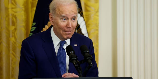 U.S. President Joe Biden speaks at an event marking the 13th anniversary of the Affordable Care Act in the East Room of the White House on March 23, 023 in Washington, DC.