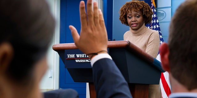 Jean-Pierre said Thursday that the open letter from Elon Musk and other tech pundits "points to a number of challenges" included in the October 2022 White House draft AI Bill of Rights.