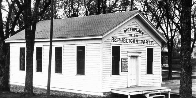 The birthplace of the Republican Party in Ripon, Wisconsin. The movement that would create the anti-slavery party first met here on March 20, 1854. 