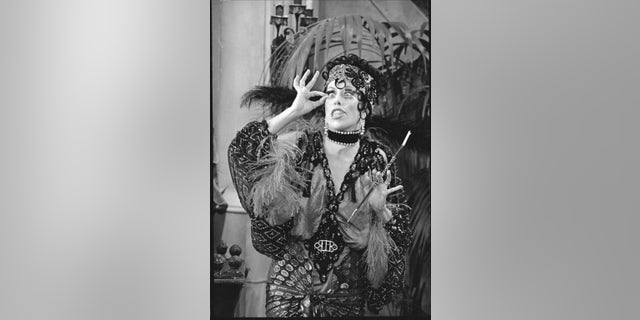 In a scene from "The Carol Burnett Show," American comedienne and actress Carol Burnett portrays character Nora Desmond Oct. 13, 1972. 