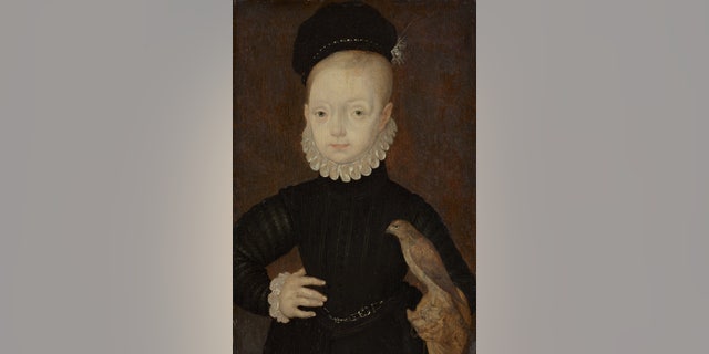James VI and I (1566-1625), King of Scotland, as a child, 1574. Found in the collection of the National Gallery of Scotland, Edinburgh. He was just 13 months old when he became King of Scotland.