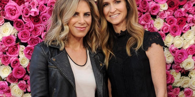 Jillian Michaels, left, and her ex fiancé, Heidi Rhoades in 2016.