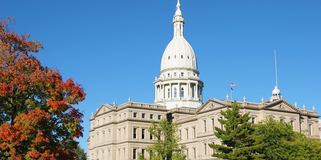 The exterior of the Michigan State Capitol in Lansing.