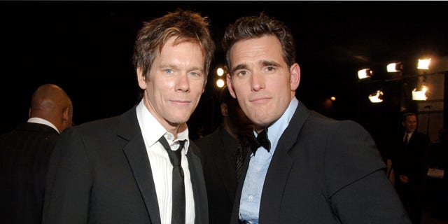 Kevin Bacon and Matt Dillon together in 2006.  His characters originally had a sex scene in the film. "wild things" but the director says that one of them decided not to participate in the scene.