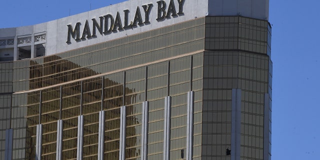 Mandalay Bay window broken by mass shooter in Las Vegas