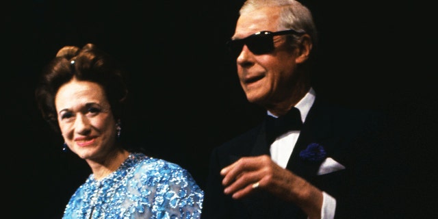 Wallis Simpson and Edward VIII, the Duke and Duchess of Windsor, arrive for the premiere of "A King's Story," which chronicled the duke's days as Edward VIII of Great Britain and ends with his renouncement of the throne to marry Simpson.