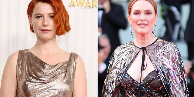 Sarah Ferguson said actresses Jessie Buckley, left, and Julianne Moore, right, would be great contenders for a TV show based on her ancestor's adventures.