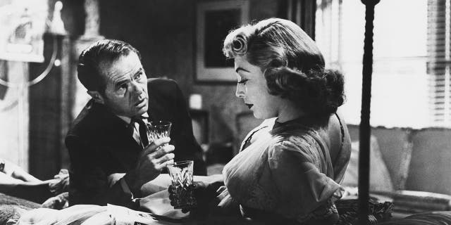 Elisha Cook Jr. as George Peatty with Marie Windsor as his wife Sherry, in a still from the 1956 film "The Killing," directed by Stanley Kubrick for United Artists.