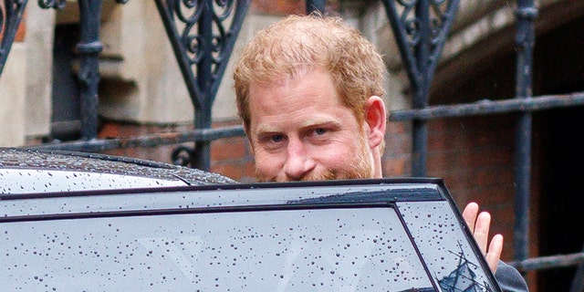 Prince Harry leaving the Royal Courts of Justice March 28, 2022, in London. The Duke of Sussex is one of several claimants in a lawsuit against Associated Newspapers, publisher of the Daily Mail. 