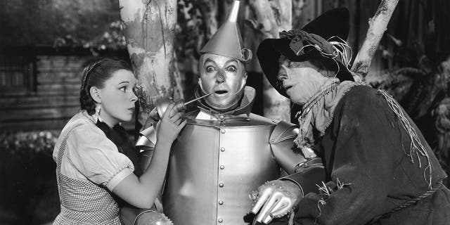 Jack Haley, middle, took over Buddy Ebsen's role as the Tin Woodman and became known as The Tin Man.