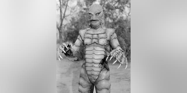 American actor, stuntman and filmmaker Ricou Browning as Gill-man in "Creature from the Black Lagoon."