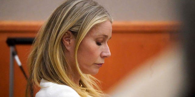 Gwyneth Paltrow sits in court Wednesday, March 22, 2023, in Park City, Utah. 