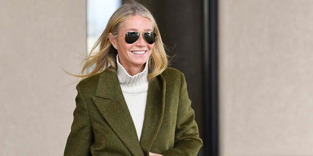 Gwyneth Paltrow leaves the courthouse, Tuesday, March 21, 2023.