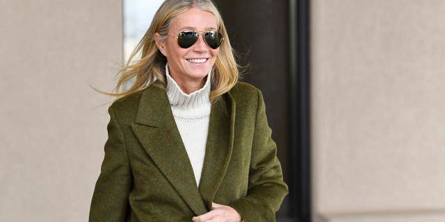 Gwyneth Paltrow leaves the courthouse, Tuesday, March 21, 2023.