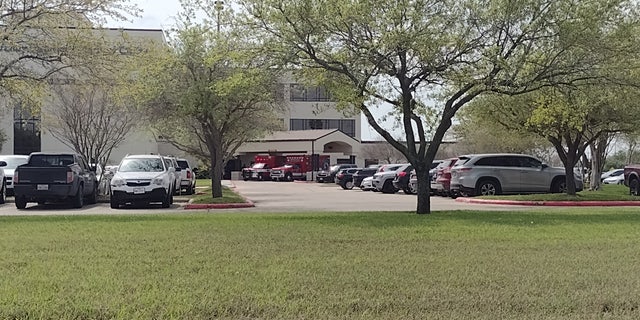 Two ambulances sit in front of Valley Regional Medical Center on Tuesday, March 7, 2023. The ambulances transferred two of the four people who were kidnapped at gunpoint Friday in Matamoros, Mexico.