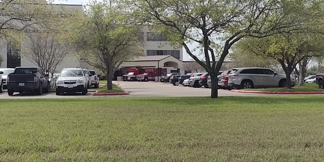 Two ambulances sit in front of Valley Regional Medical Center Tuesday, March 7, 2023. The ambulances transferred two of the four people who were taken at gunpoint on Friday in Matamoros.