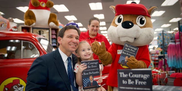 Republican Florida Gov. Ron DeSantis stopped by a Buc-ee's for a surprise book signing March 2, 2023.