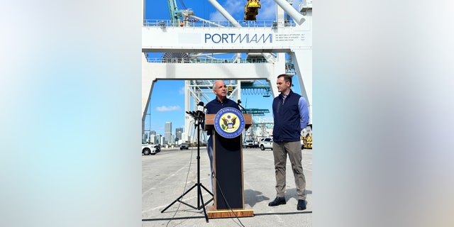 Carlos Gimenez and Mike Gallagher standing next to each other