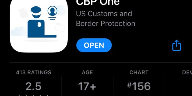 The CBP One app is currently holding a 2.5 rating on the Apple App Store.