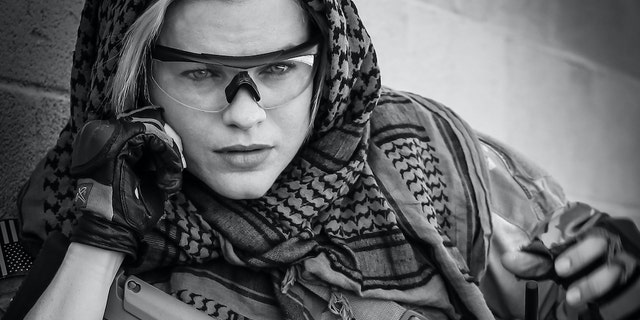 Jaclyn 'Jax' Scott serving in combat