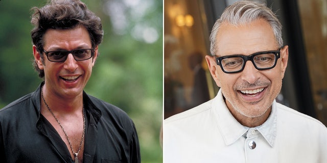 Jeff Goldblum then and now split