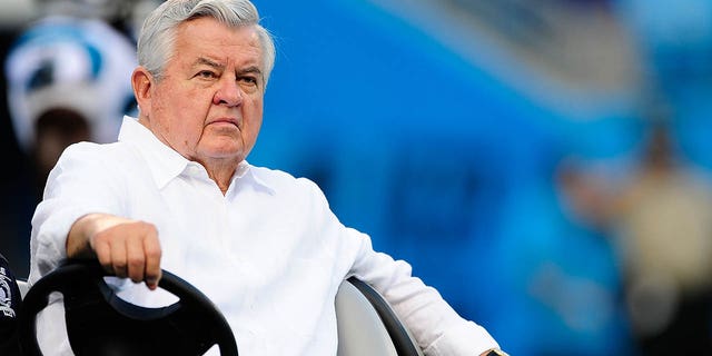 Owner Jerry Richardson of the Carolina Panthers before a game against the Pittsburgh Steelers during an NFL preseason game at Bank of America Stadium on August 29, 2013 in Charlotte, North Carolina. 