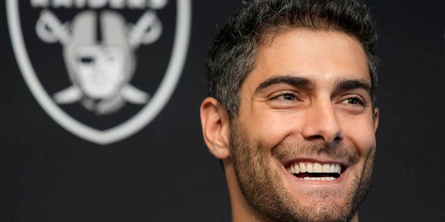 Las Vegas quarterback Jimmy Garoppolo agreed to a three-year deal, reportedly worth more than $72 million, with the Raiders in the offseason.