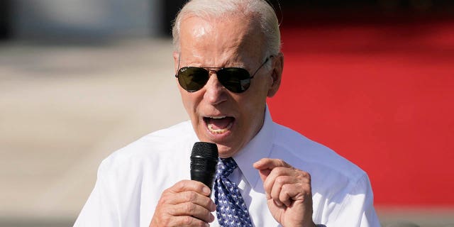 Miranda Devine calls out Hunter Biden lawyers' 'bizarre' defense of China-linked payments 2 FILE - President Joe Biden speaks about the Inflation Reduction Act of 2022 during a ceremony on the South Lawn of the White House in Washington, Sept. 13, 2022.