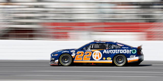 NASCAR Cup Series driver Joey Logano races during the Ambetter Health 400 auto race at Atlanta Motor Speedway, Sunday, March 19, 2023, in Hampton, Ga.