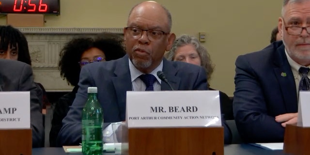 John Beard, Jr., the president and founder of the Port Arthur Community Action Network, testifies during a House Natural Resources Committee hearing on Feb. 28.