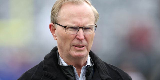 New York Giants owner John Mara looks on before the game against the Washington Football Team at MetLife Stadium on January 9, 2022 in East Rutherford, New Jersey.