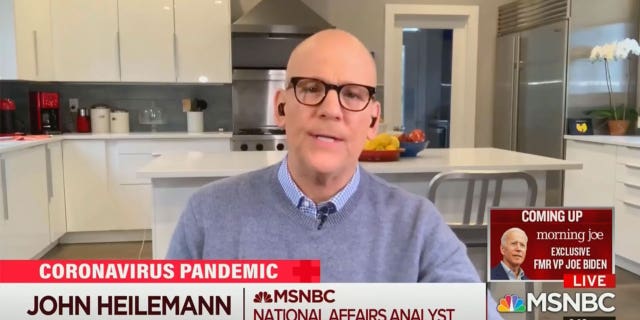 MSNBC analyst John Heilemann called a potential COVID lab-leak a "made-up" "conspiracy theory" in May 2020.