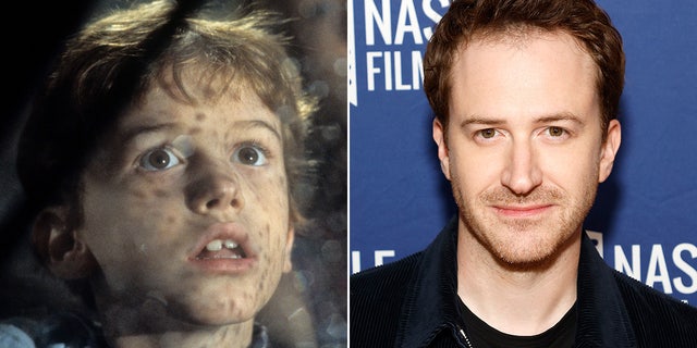 Joseph Mazzello then and now split