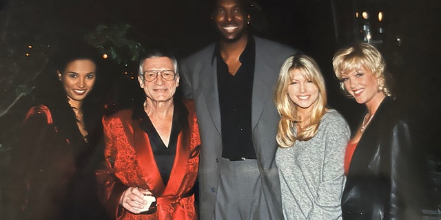 Karin Taylor (left) wasn't among those who spoke out against Hugh Hefner in the 2022 A&amp;E docuseries "Secrets of Playboy."