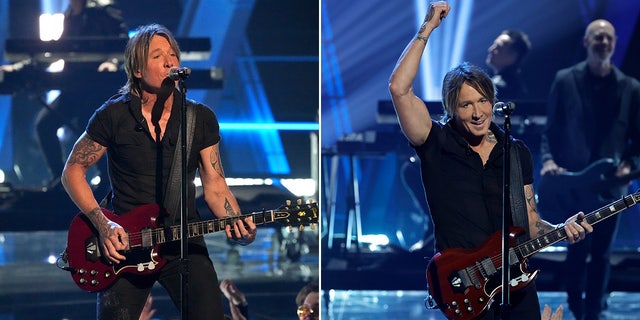 Keith Urban performed at the 2023 iHeartRadio Music Awards.