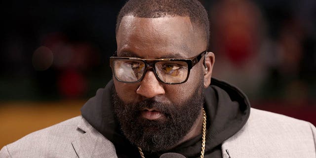 Kendrick Perkins attends the Ruffles NBA All-Star Celebrity Game during All-Star Weekend at Wolstein Center on February 18, 2022 in Cleveland, Ohio.