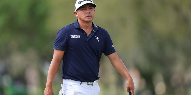 Kurt Kitayama of the United States walks across the fifth green during the final round of the Arnold Palmer Invitational presented by Mastercard at Arnold Palmer Bay Hill Golf Course on March 05, 2023 in Orlando, Florida.
