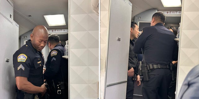 Law enforcement came aboard the Delta Airlines flight and removed the passenger who caused the disruption while the pilot was pulling out of the gate at LAX on Saturday, March 25.