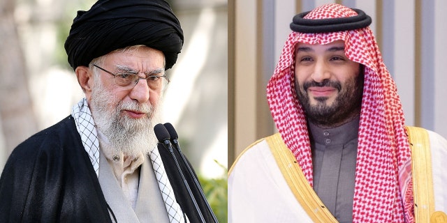 Ayatollah Ali Khamenei of Iran, left, and Mohammed bin Salman Al Saud of Saudi Arabia, right.  Iran and Saudi Arabia announced on Friday that they had agreed to resume diplomatic ties and end years of hostilities.