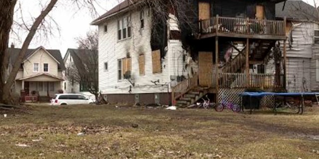 A Michigan family's duplex caught fire in the top level after the other tenant’s kids were playing with a lighter.