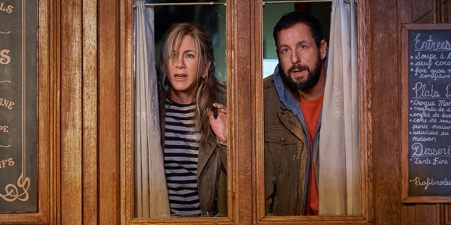 Jennifer Aniston and Adam Sandler spoke about the rigorous nature of filming the action/comedy sequel.